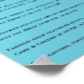 Geometrische flora 💙 Vrijgezellenfeest route Poster (Hoek)