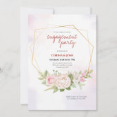 Geometrische Floral Aankondiging (Voorkant)