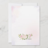 Geometrische Floral Aankondiging (Achterkant)
