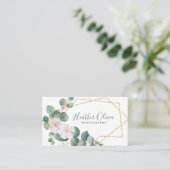 Geometrische Floral fotografie Visitekaartje (Staand voorkant)