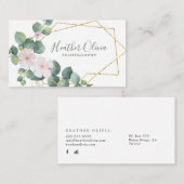 Geometrische Floral fotografie Visitekaartje (Voorkant / Achterkant)