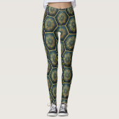 Geometrische Floral Leggings (Voorkant)