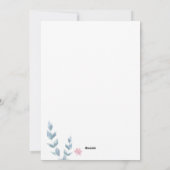 Geometrische Floral Moederdag Holiday Kaart (Achterkant)