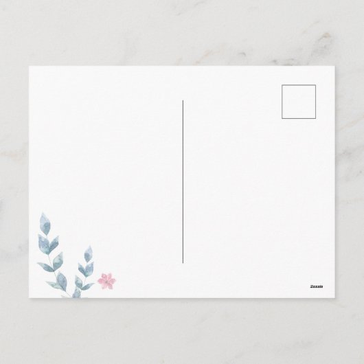 Geometrische Floral Moederdag Holiday Post Kaart (Achterkant)