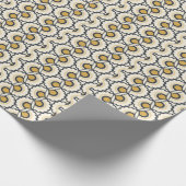 Geometrische Floral Pattern Cadeaupapier (Hoek)