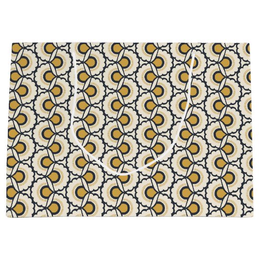 Geometrische Floral Pattern Groot Cadeauzakje (Voorkant)