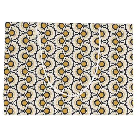 Geometrische Floral Pattern Groot Cadeauzakje (Achterkant)