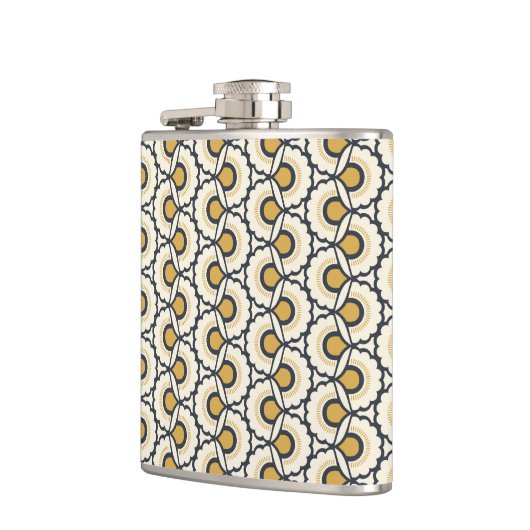 Geometrische Floral Pattern Heupfles (Links)