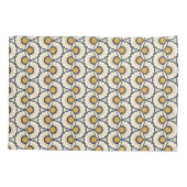 Geometrische Floral Pattern Kussensloop (Achterkant-Links)