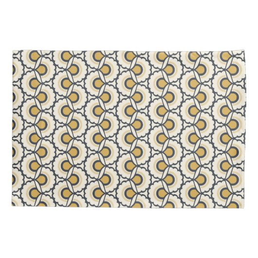Geometrische Floral Pattern Kussensloop (Achterkant-Links)
