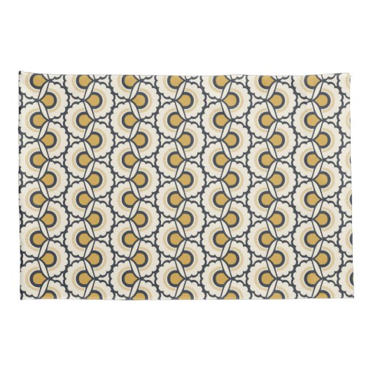 Geometrische Floral Pattern Kussensloop (Achterkant-Rechts)