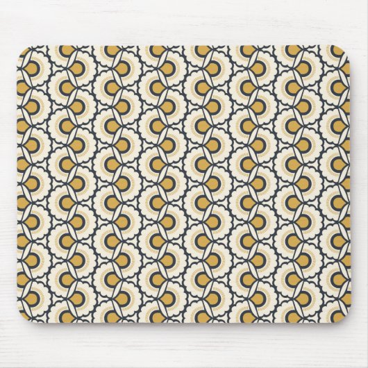 Geometrische Floral Pattern Muismat (Voorkant)