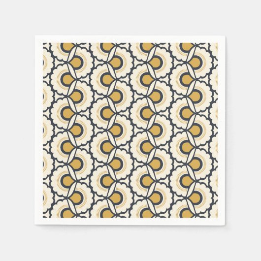 Geometrische Floral Pattern Servet (Voorkant)