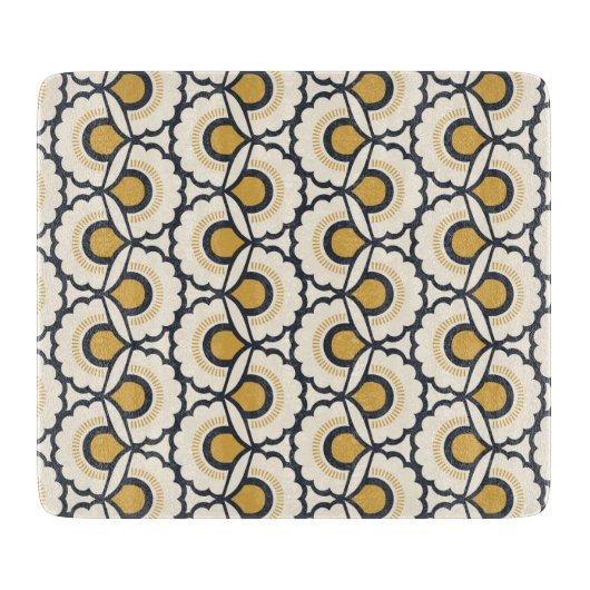 Geometrische Floral Pattern Snijplank (Voorkant)