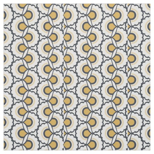 Geometrische Floral Pattern Stof (Swatch)