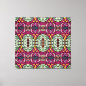 Geometrische Floral Tribal Etnische Doodle Canvas Afdruk (Voorkant)