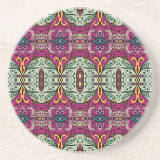 Geometrische Floral Tribal Etnische Doodle Zandsteen Onderzetter