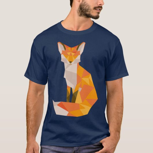 Geometrische Fo retro T-shirt (Voorkant)