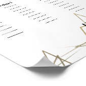 Geometrische Folie Abstracte weduwenkaart Poster (Hoek)