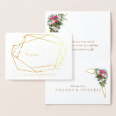 Geometrische Folie en ventilator BEDANK U MET Kaar Folie Kaarten (Display)