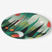 Geometrische Forest Dawn Papieren Bordje (Gekanteld)