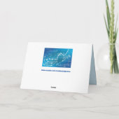 geometrische formule-wenskaart kaart (Achterkant)