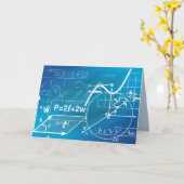 geometrische formule-wenskaart kaart (Gele Bloem)