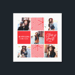 Geometrische foto afstuderen gepersonaliseerd cade canvas afdruk<br><div class="desc">Geometrische foto afstuderen gepersonaliseerd geschenk. De kleur kan worden veranderd. Een deel van een collectie.</div>