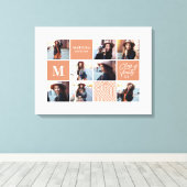 Geometrische foto afstuderen gepersonaliseerd cade canvas afdruk (Insitu (Houten vloer))