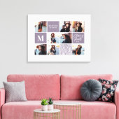 Geometrische foto afstuderen gepersonaliseerd cade canvas afdruk (Insitu (Woonkamer))