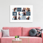 Geometrische foto afstuderen gepersonaliseerd cade canvas afdruk (Insitu (Woonkamer))