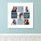 Geometrische foto afstuderen gepersonaliseerd cade canvas afdruk (Insitu (Houten vloer))