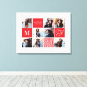 Geometrische foto afstuderen gepersonaliseerd cade canvas afdruk (Insitu (Houten vloer))