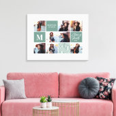 Geometrische foto afstuderen gepersonaliseerd cade canvas afdruk (Insitu (Woonkamer))