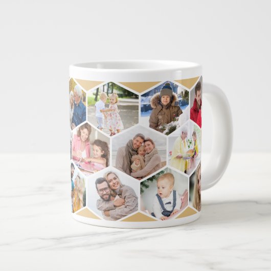 Geometrische foto collage 17 Afbeelding Grote Koffiekop (Voorkant rechts)