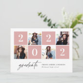 Geometrische foto-typografie afstuderen aankondigi aankondiging (Staand voorkant)