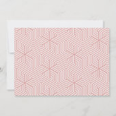 Geometrische foto-typografie afstuderen aankondigi aankondiging (Achterkant)