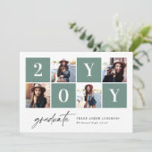 Geometrische foto-typografie afstuderen aankondigi aankondiging (Staand voorkant)