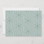 Geometrische foto-typografie afstuderen aankondigi aankondiging (Achterkant)