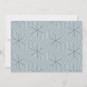 Geometrische foto-typografie afstuderen aankondigi aankondiging (Achterkant)