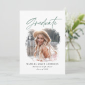 Geometrische foto-typografie afstuderen aankondigi aankondiging (Staand voorkant)