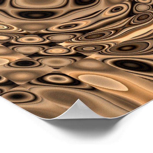 Geometrische foto van brons Age Poster (Hoek)