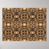 Geometrische foto van brons Age Poster (Voorkant)