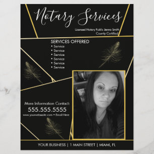 Geometrische fotobrochure flyer