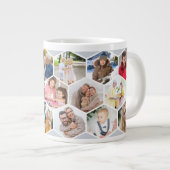 Geometrische fotocollage 17 Afbeelding zilvergrijs Grote Koffiekop (Voorkant rechts)