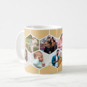 Geometrische fotocollage 9 Afbeelding 11oz Koffiemok (Voorkant links)