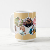 Geometrische fotocollage 9 Afbeelding 15oz Koffiemok (Voorkant links)