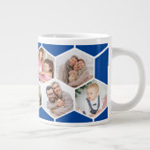 Geometrische fotocollage 9 Afbeelding blauw Grote Koffiekop (Rechts)