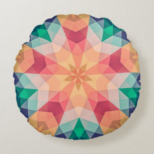 Geometrische fotografie Geometrisch Kunstontwerp M Rond Kussen