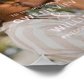 Geometrische fototrouwerij welkom typografie poster (Hoek)